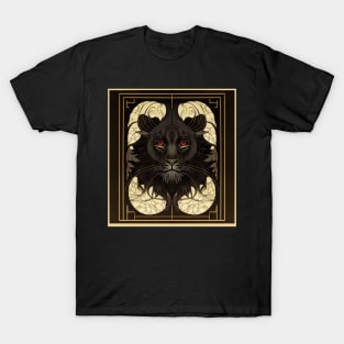 Art Nouveau Sable Lion T-Shirt